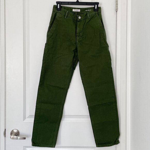 Carhartt WIP Pierce Pant in Green (Tarragon), size 26, Rinsed - Picture 5 of 6